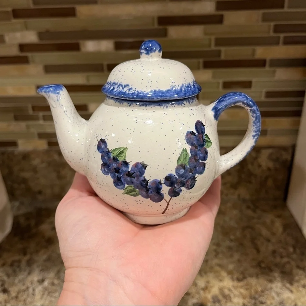Mini Blueberry Individual Teapot Made in Maine